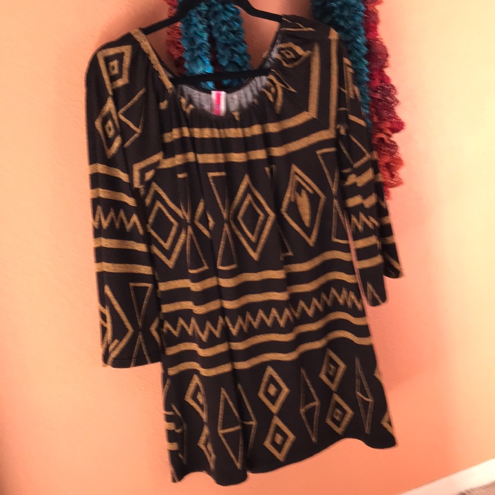 Boho peasant tribal tunic